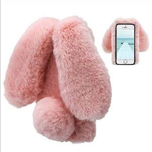 iPhone plush rabbit phone case 🐰